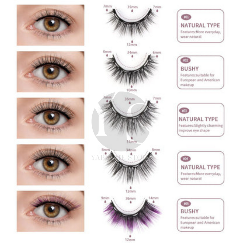 🤩PESTAÑAS MAGNÉTICAS WATERPROOF KIT DE 5 PARES 🤩