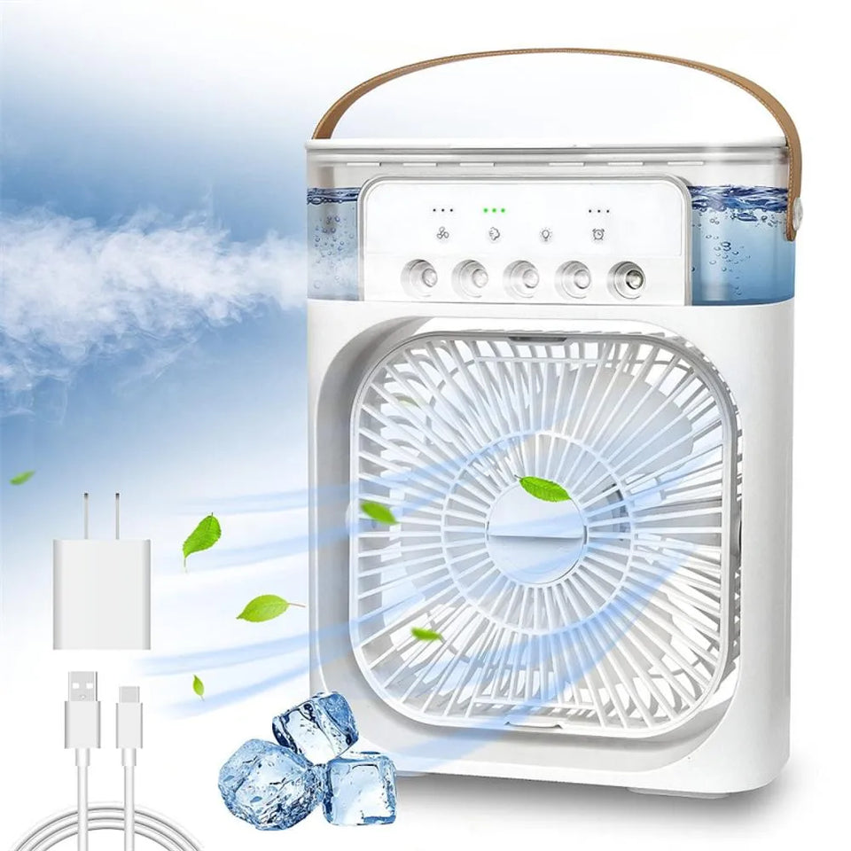 VENTILADOR HUMIDIFICADOR PORTÁTIL©3 EN 1 |