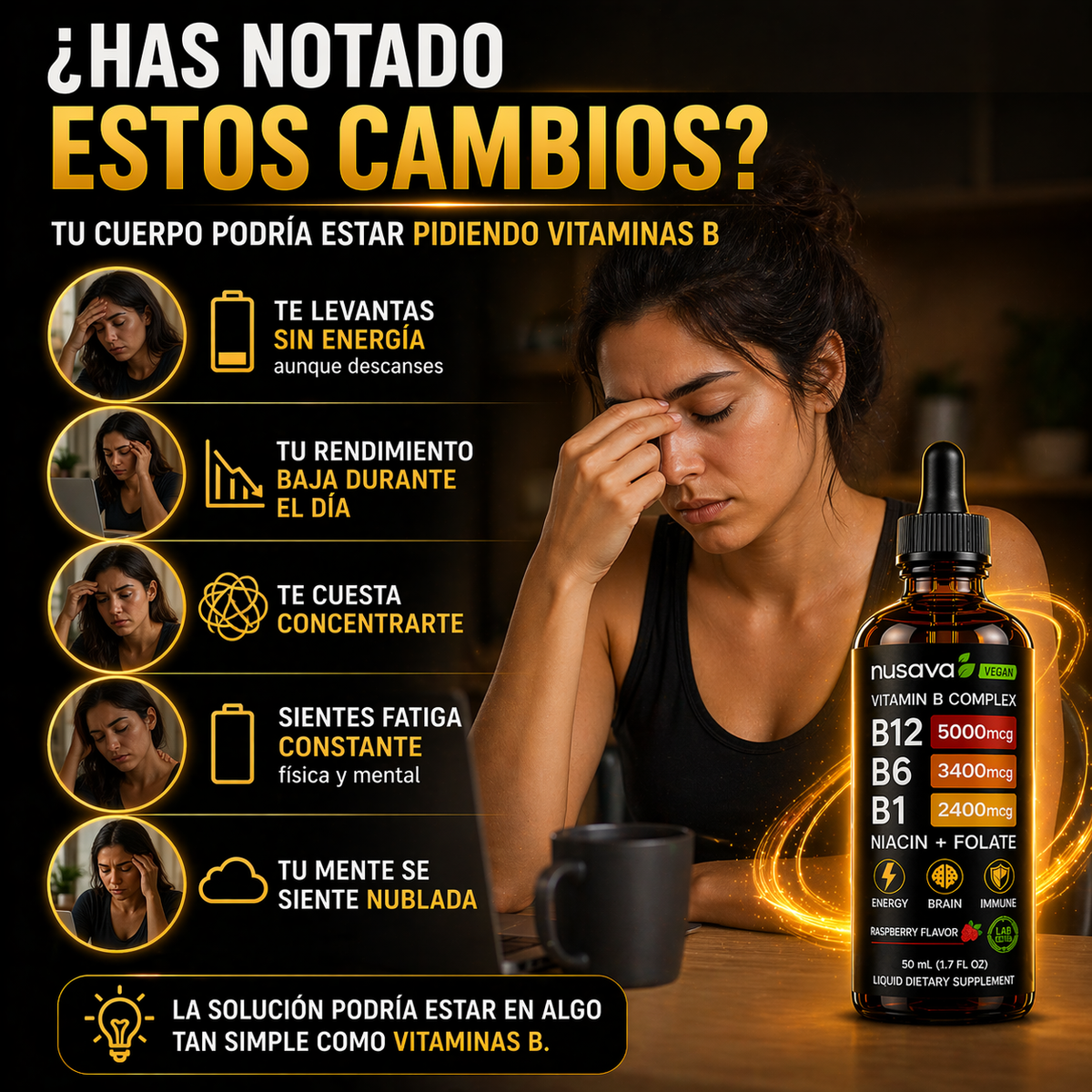 NUEVAS Vitaminas B™ (líquida) PREMIUM 🧲