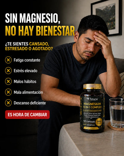 🔥 MAGNESIO 12 EN 1 PREMIUM (120 Cápsulas Original)