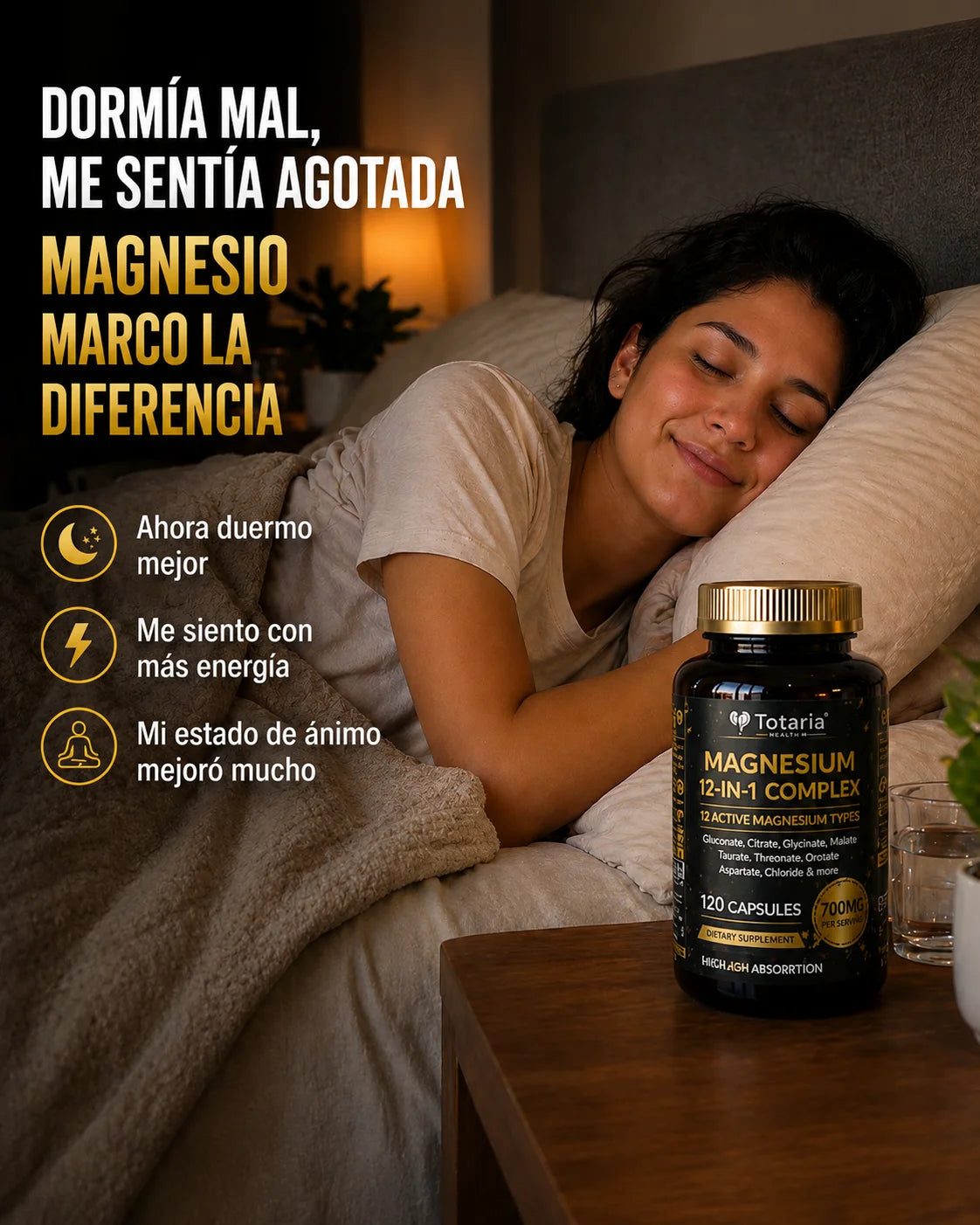 🔥 MAGNESIO 12 EN 1 PREMIUM (120 Cápsulas Original)