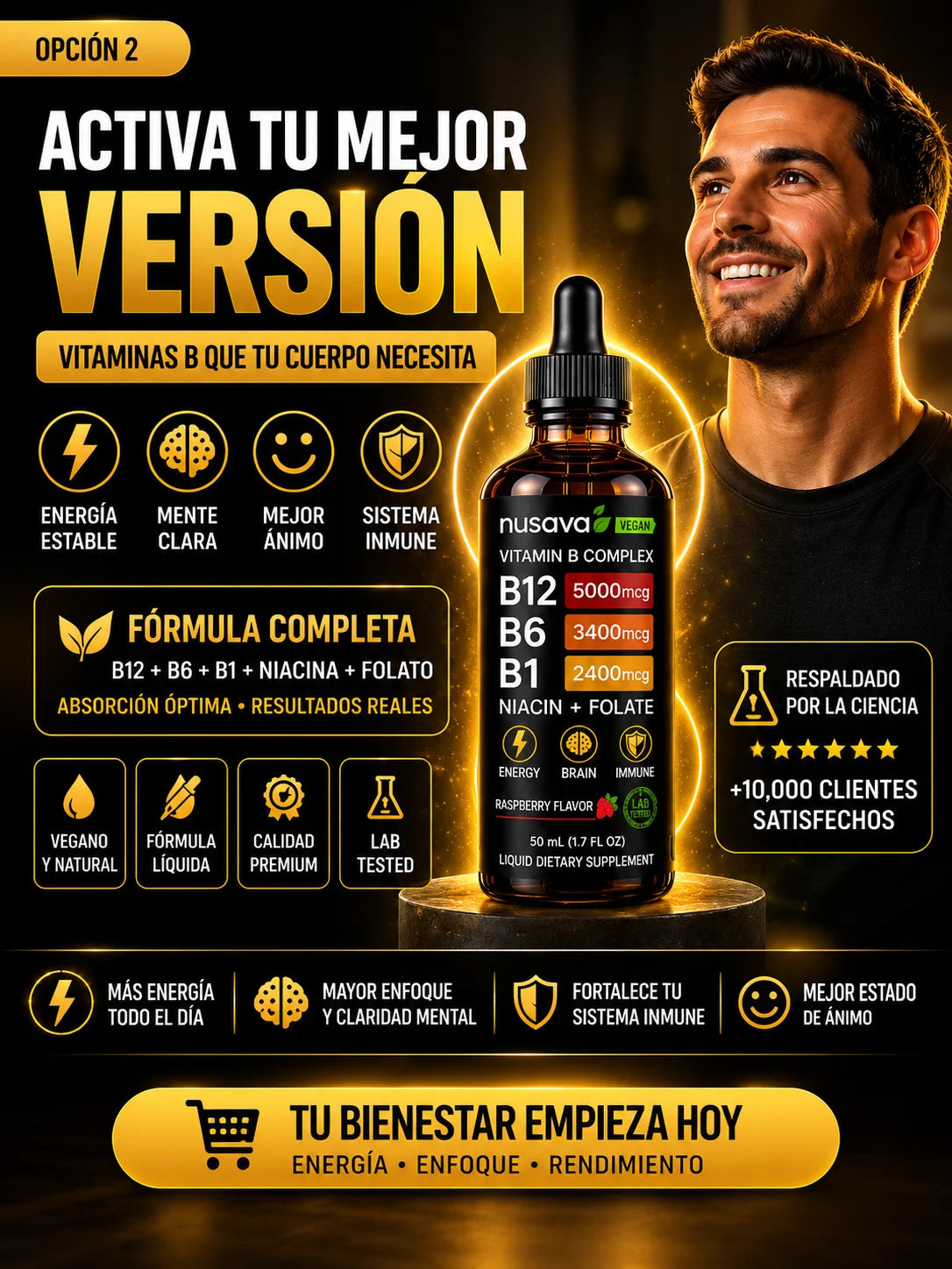 NUEVAS Vitaminas B™ (líquida) PREMIUM 🧲