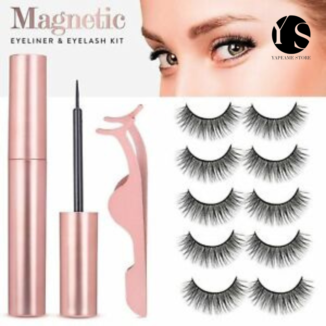 🤩PESTAÑAS MAGNÉTICAS WATERPROOF KIT DE 5 PARES 🤩
