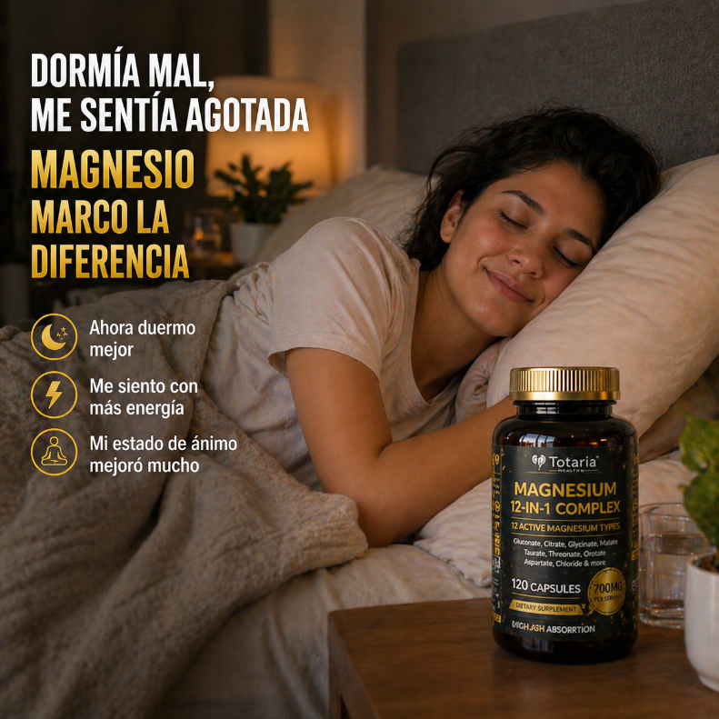 NUEVO TOTARIA 12 IN 1 MAGNESIUM COMPLEX (120 Cáps. Original) 🧲