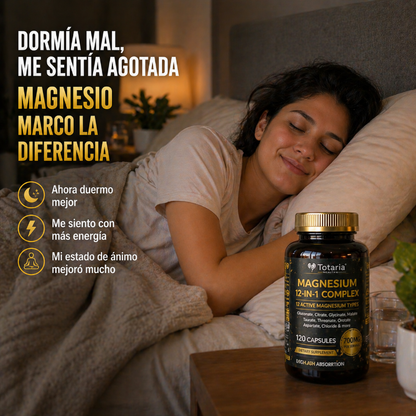 NUEVO TOTARIA 12 IN 1 MAGNESIUM COMPLEX (120 Cáps. Original) 🧲