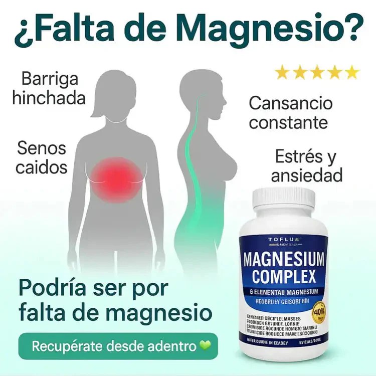 🧲 Magnesio PREMIUM Complex™ 8 en 1 (90 Cápsulas Original) NUEVO