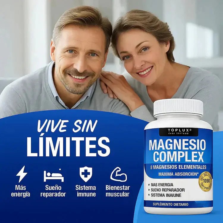 🧲 Magnesio PREMIUM Complex™ 8 en 1 (90 Cápsulas Original) NUEVO