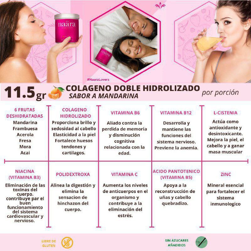 COLAGENO DOBLEMENTE HIDROLIZADO NAARA 🇧🇷