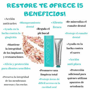 RESTORE GEL DENTAL - Blanqueador con Nanotecnología